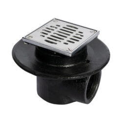 COLADERA CORTA DE REJILLA CUADRADA DE UNA BOCA LATERAL